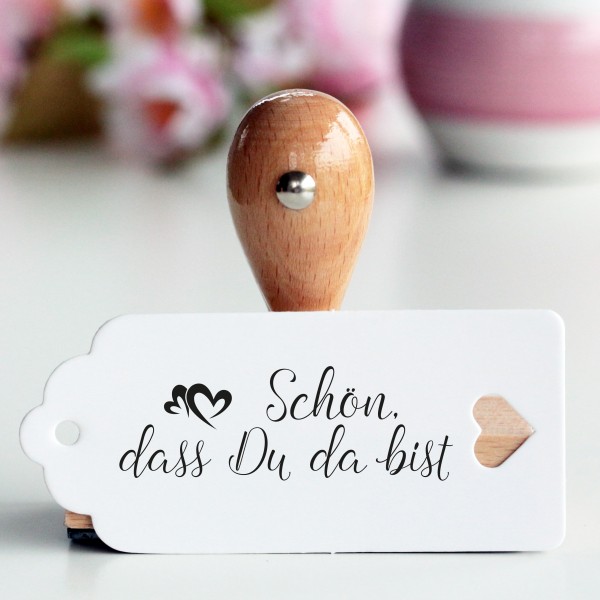 Stempel "Schön, dass Du da bist"_002