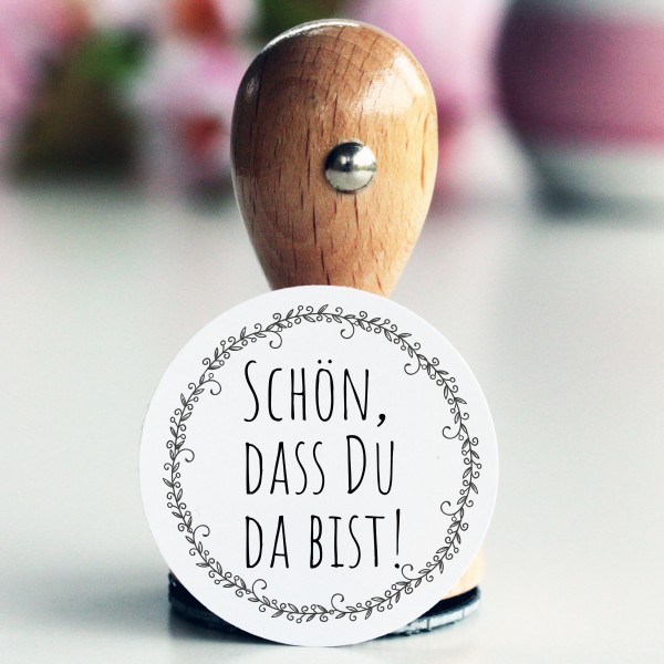 Stempel "Schön, dass Du da bist"_001