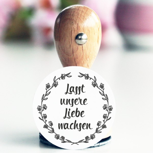 Stempel "Lasst unsere Liebe wachsen"_1